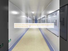 防塵ワークショップ用アルミニウム合金5mm強化安全ガラス窓